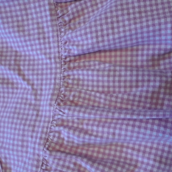 Size 12M Please Mum baby girls pink and white checked dress - Picture 8 of 10